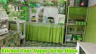 Dapur Sederhana Serba Hijau